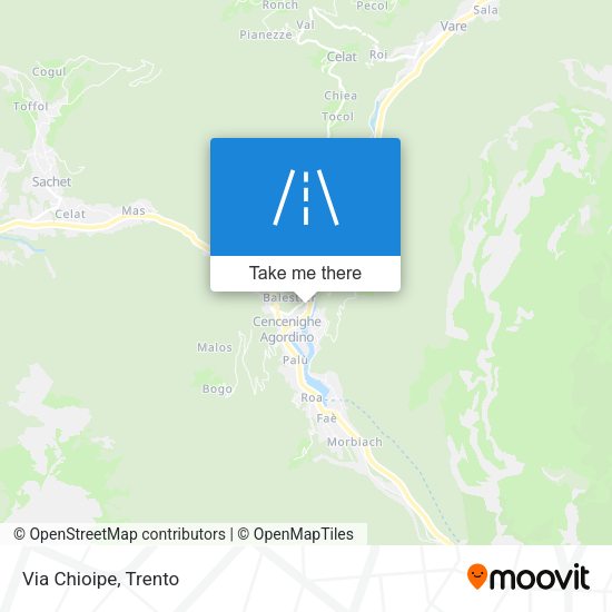 Via Chioipe map