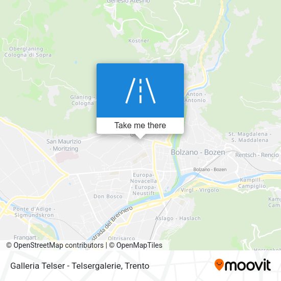 Galleria Telser - Telsergalerie map