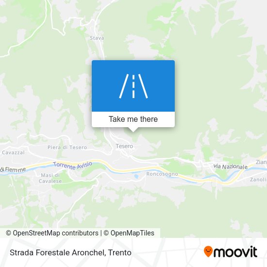 Strada Forestale Aronchel map