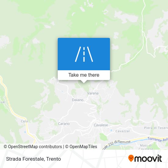 Strada Forestale map