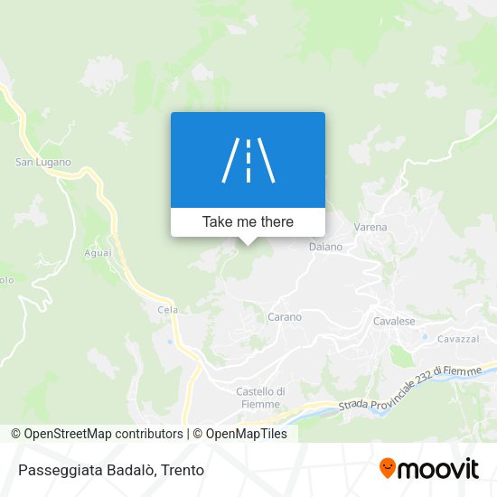 Passeggiata Badalò map
