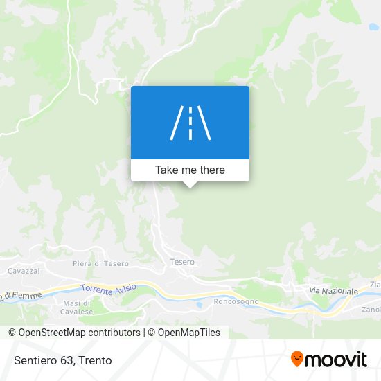 Sentiero 63 map