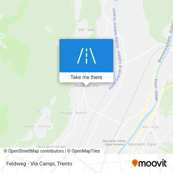 Feldweg - Via Campi map