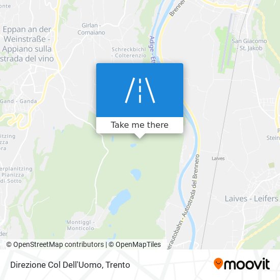 Direzione Col Dell'Uomo map