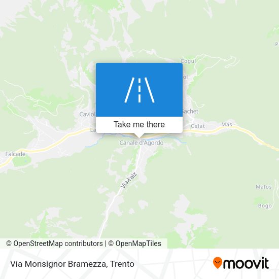 Via Monsignor Bramezza map