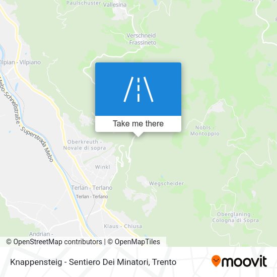 Knappensteig - Sentiero Dei Minatori map