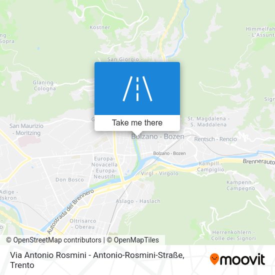 Via Antonio Rosmini - Antonio-Rosmini-Straße map