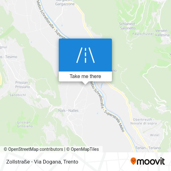 Zollstraße - Via Dogana map