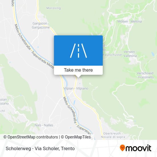 Scholerweg - Via Scholer map