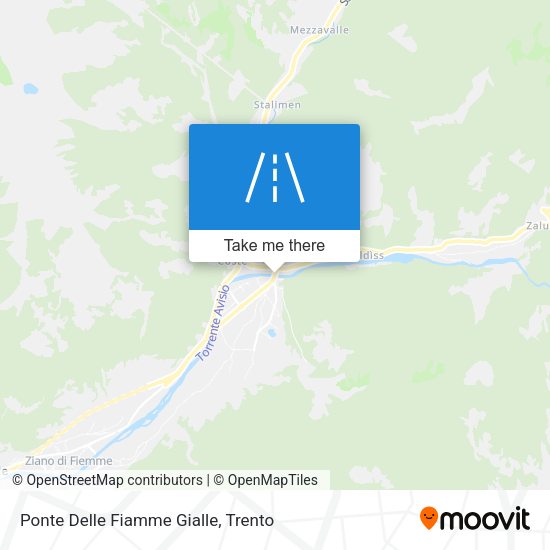 Ponte Delle Fiamme Gialle map