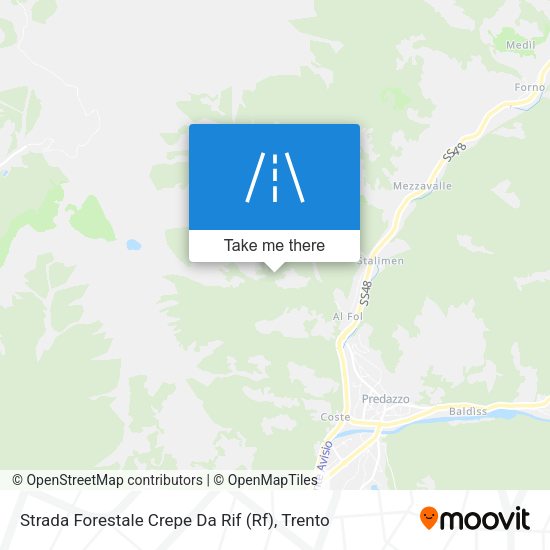 Strada Forestale Crepe Da Rif (Rf) map