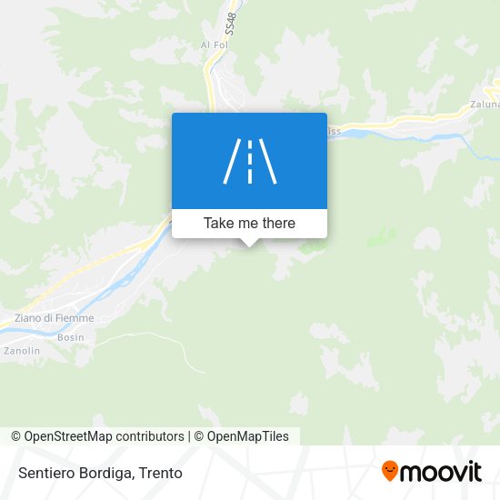 Sentiero Bordiga map