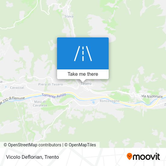 Vicolo Deflorian map