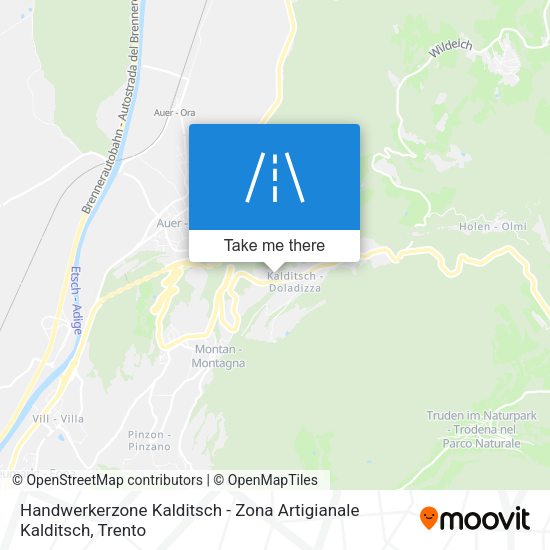 Handwerkerzone Kalditsch - Zona Artigianale Kalditsch map