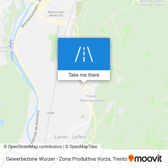 Gewerbezone Wurzer - Zona Produttiva Vurza map