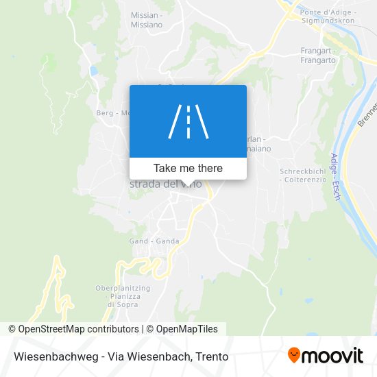 Wiesenbachweg - Via Wiesenbach map