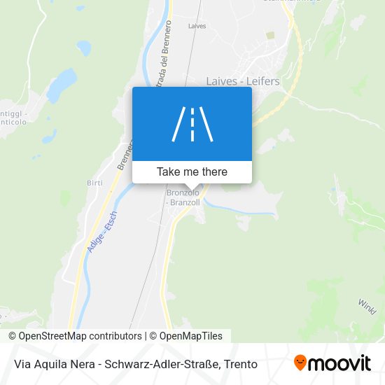 Via Aquila Nera - Schwarz-Adler-Straße map
