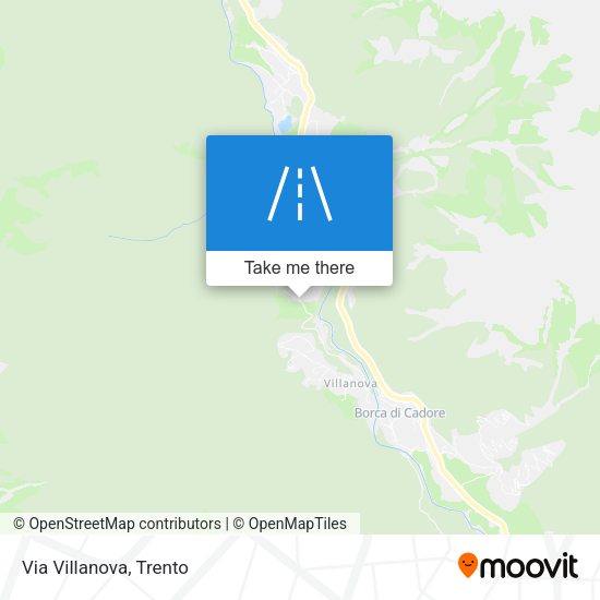 Via Villanova map