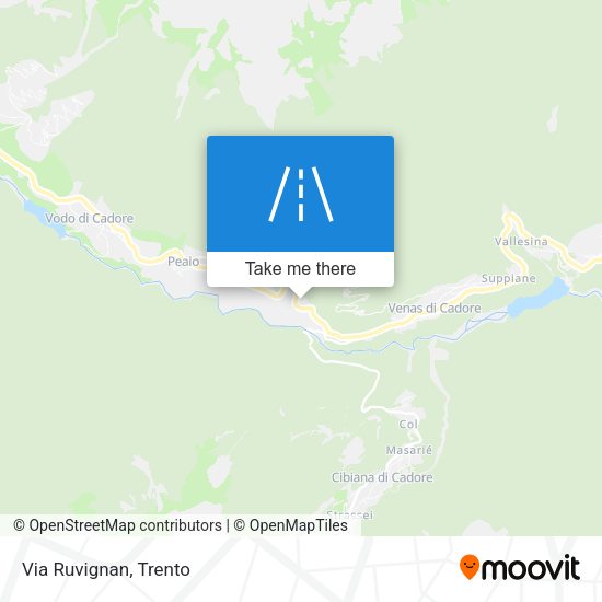 Via Ruvignan map