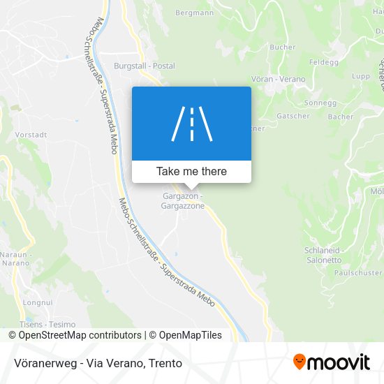 Vöranerweg - Via Verano map