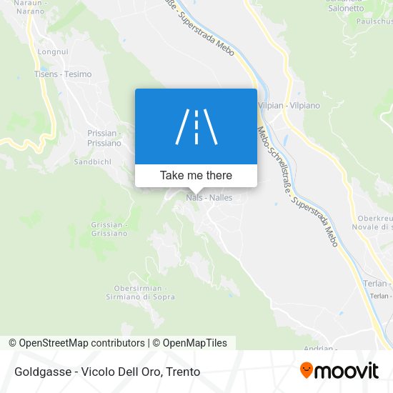 Goldgasse - Vicolo Dell Oro map