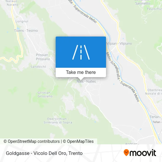 Goldgasse - Vicolo Dell Oro map