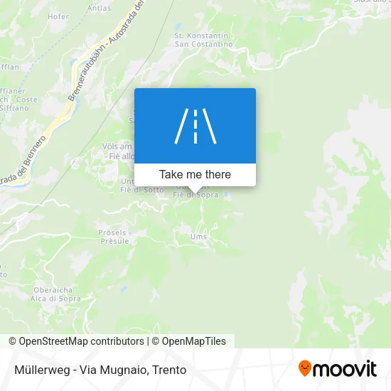 Müllerweg - Via Mugnaio map