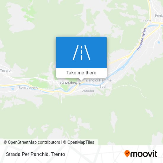 Strada Per Panchià map