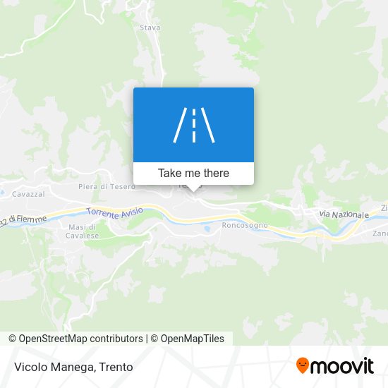 Vicolo Manega map