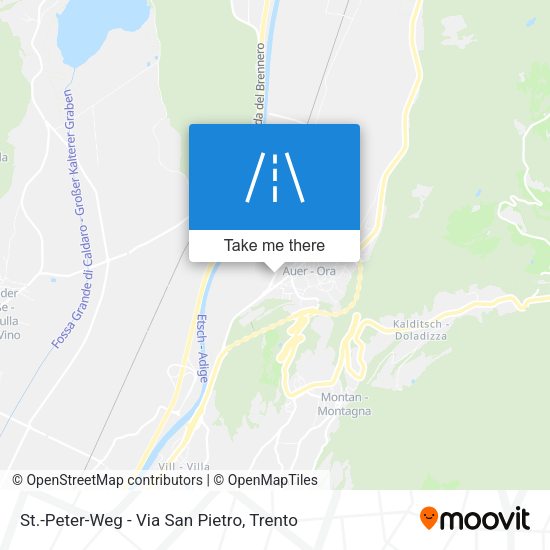 St.-Peter-Weg - Via San Pietro map