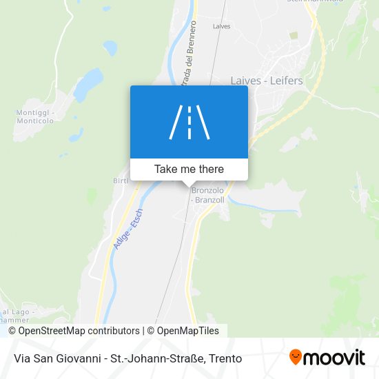Via San Giovanni - St.-Johann-Straße map