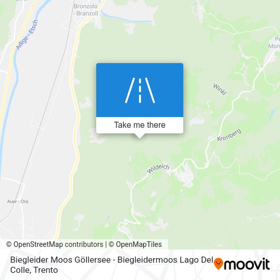 Biegleider Moos Göllersee - Biegleidermoos Lago Del Colle map