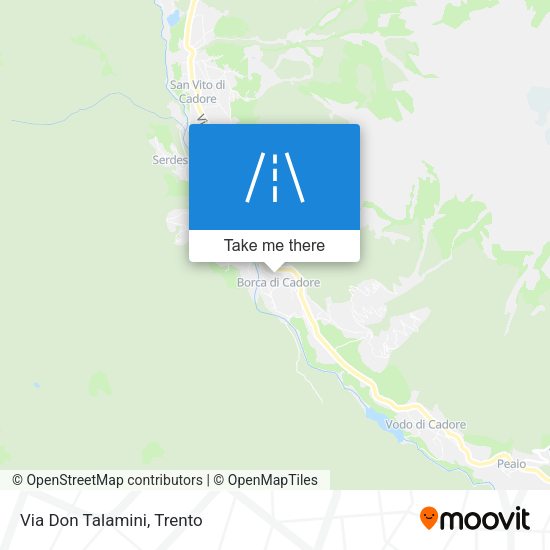 Via Don Talamini map