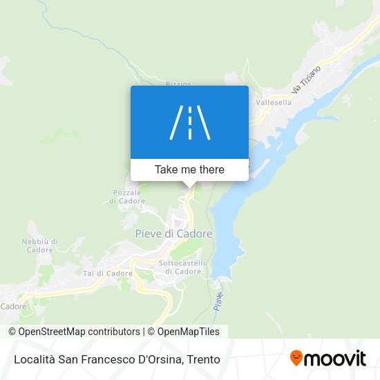 Località San Francesco D'Orsina map