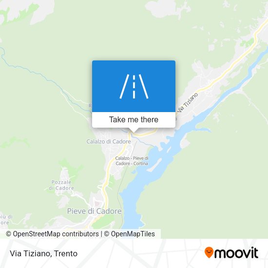 Via Tiziano map
