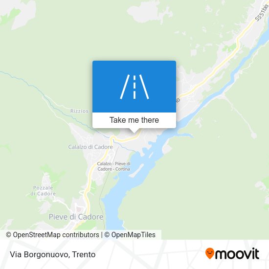Via Borgonuovo map