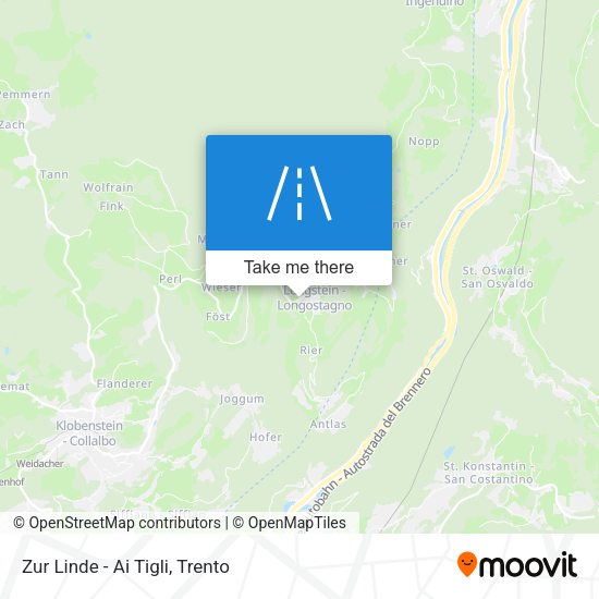 Zur Linde - Ai Tigli map