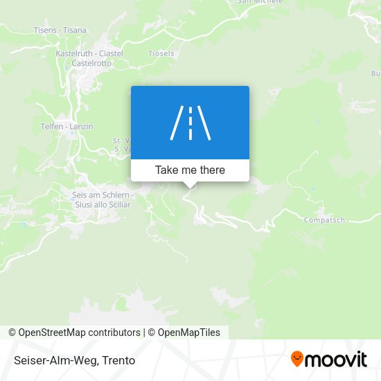 Seiser-Alm-Weg map