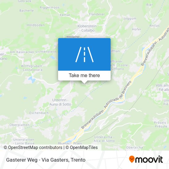 Gasterer Weg - Via Gasters map