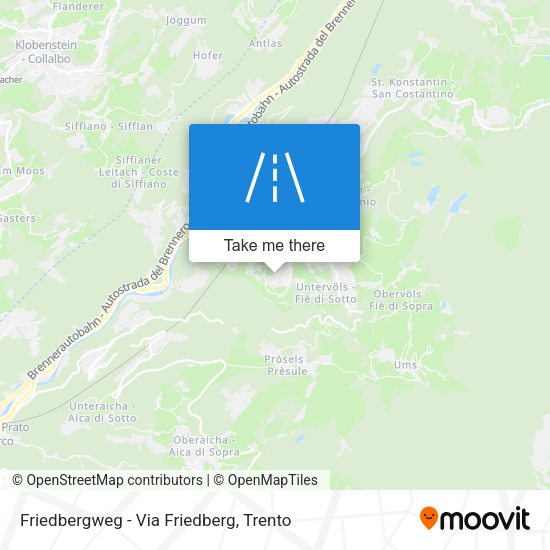 Friedbergweg - Via Friedberg map