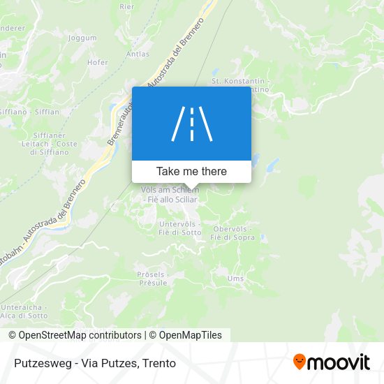 Putzesweg - Via Putzes map