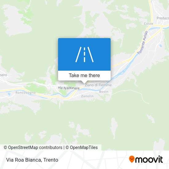 Via Roa Bianca map