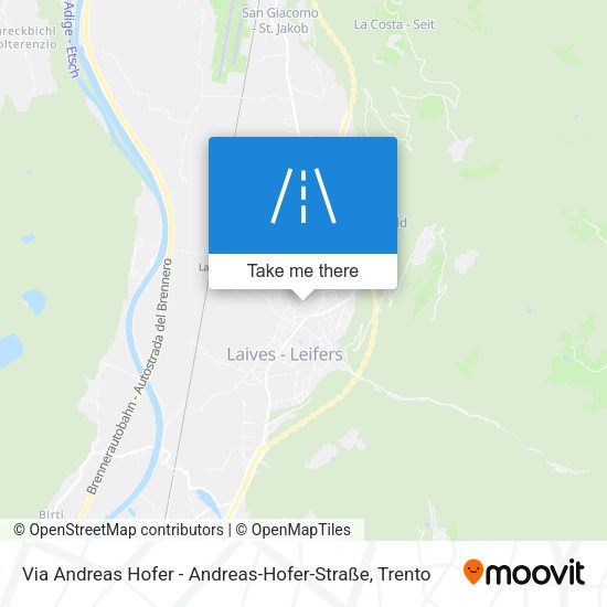Via Andreas Hofer - Andreas-Hofer-Straße map