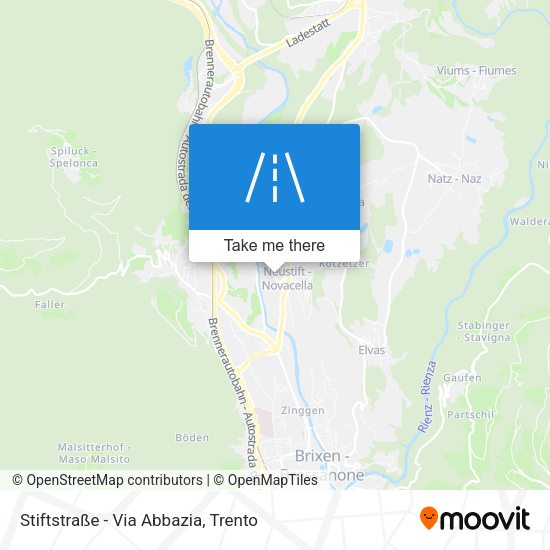 Stiftstraße - Via Abbazia map