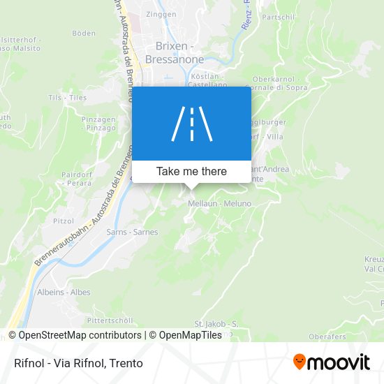 Rifnol - Via Rifnol map