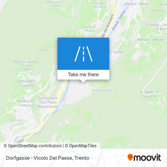 Dorfgasse - Vicolo Del Paese map