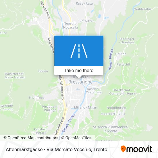 Altenmarktgasse - Via Mercato Vecchio map