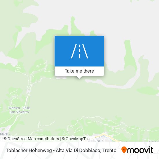 Toblacher Höhenweg - Alta Via Di Dobbiaco map