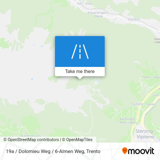 19a / Dolomieu Weg / 6-Almen Weg map