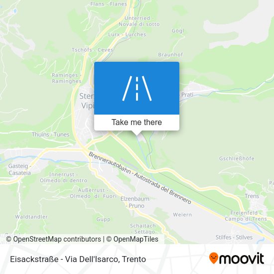 Eisackstraße - Via Dell'Isarco map